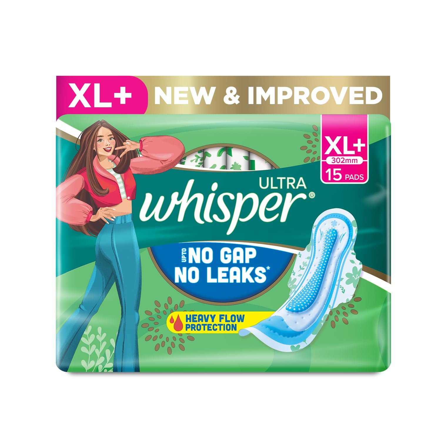 Whisper Hygiene + Comfort Xl + 15Pads