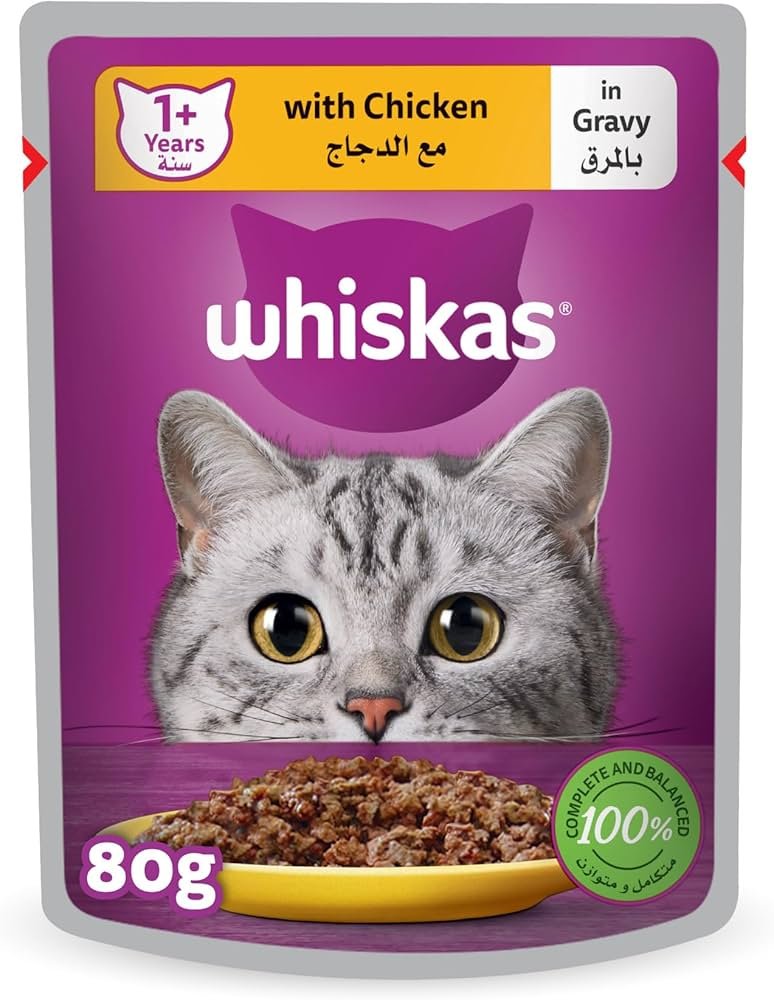 Whiskas 2 -12 Months Chicken In Gravy 80Gm