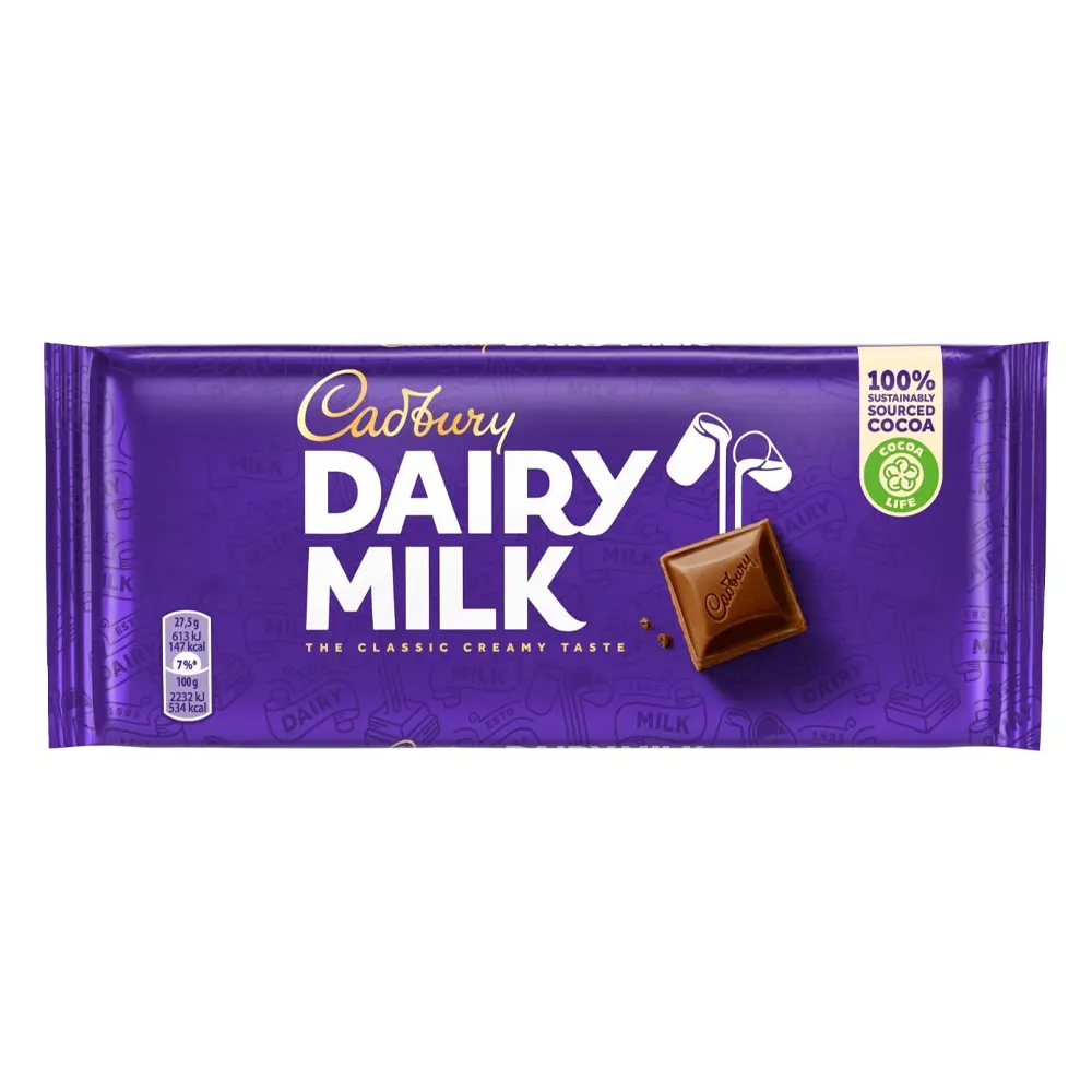 Cadbiury Dairy Milk Milk Chocolate Net Wt 100G