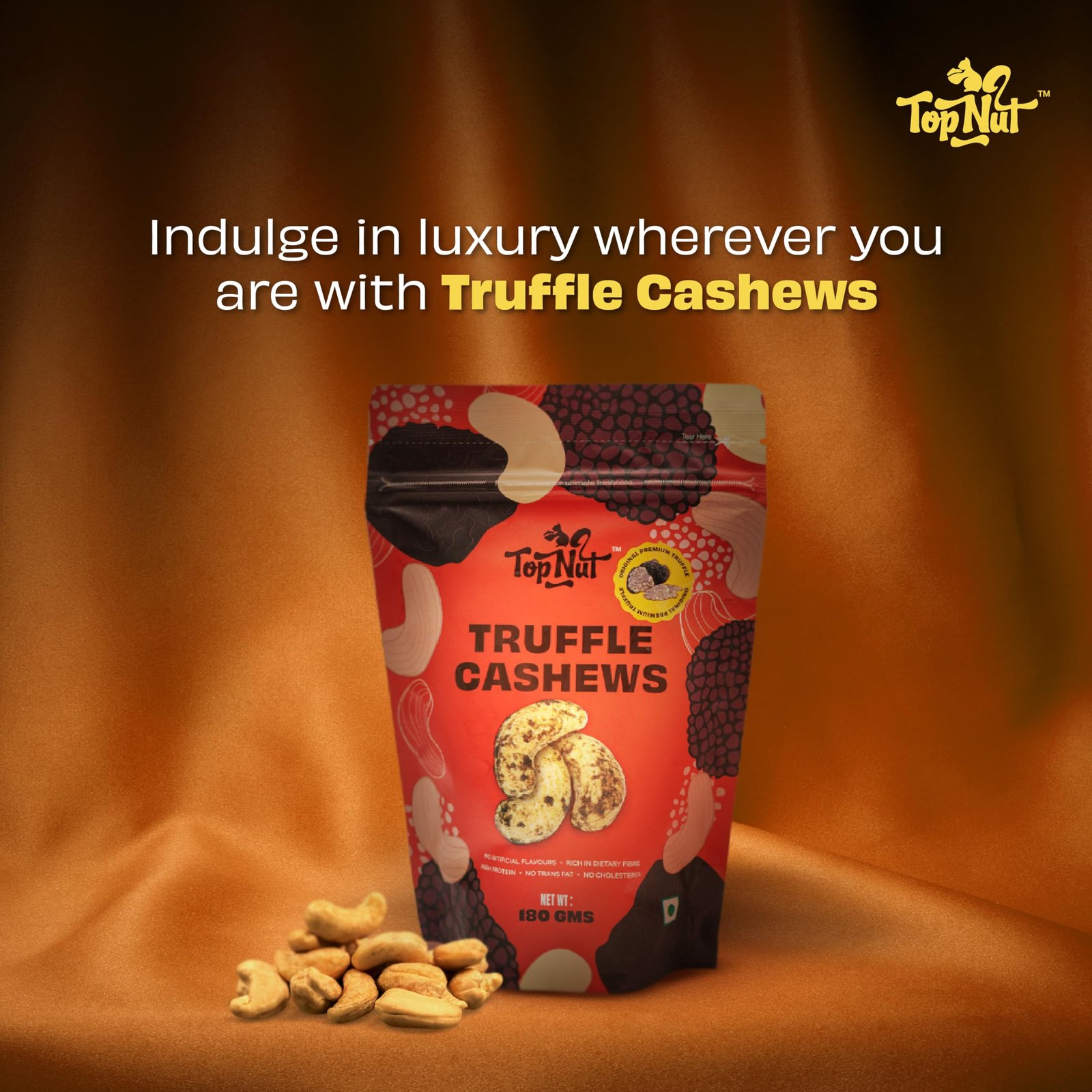 Wobniar Selection Truffle Finest Selection Casheew Nut Chocolate Center Filled Cream 250G