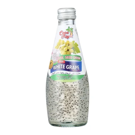 Coco Royal Basil Seed Drink With White Grape Flavoured 290Ml