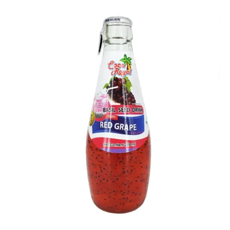 Coco Royal Basil Seed Drink With Red Grape Flavoured 290Ml