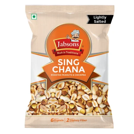JABSONS SING CHANA ROASTEDE CHANA ROASTED PEANUTS & CHICKPEA 250G