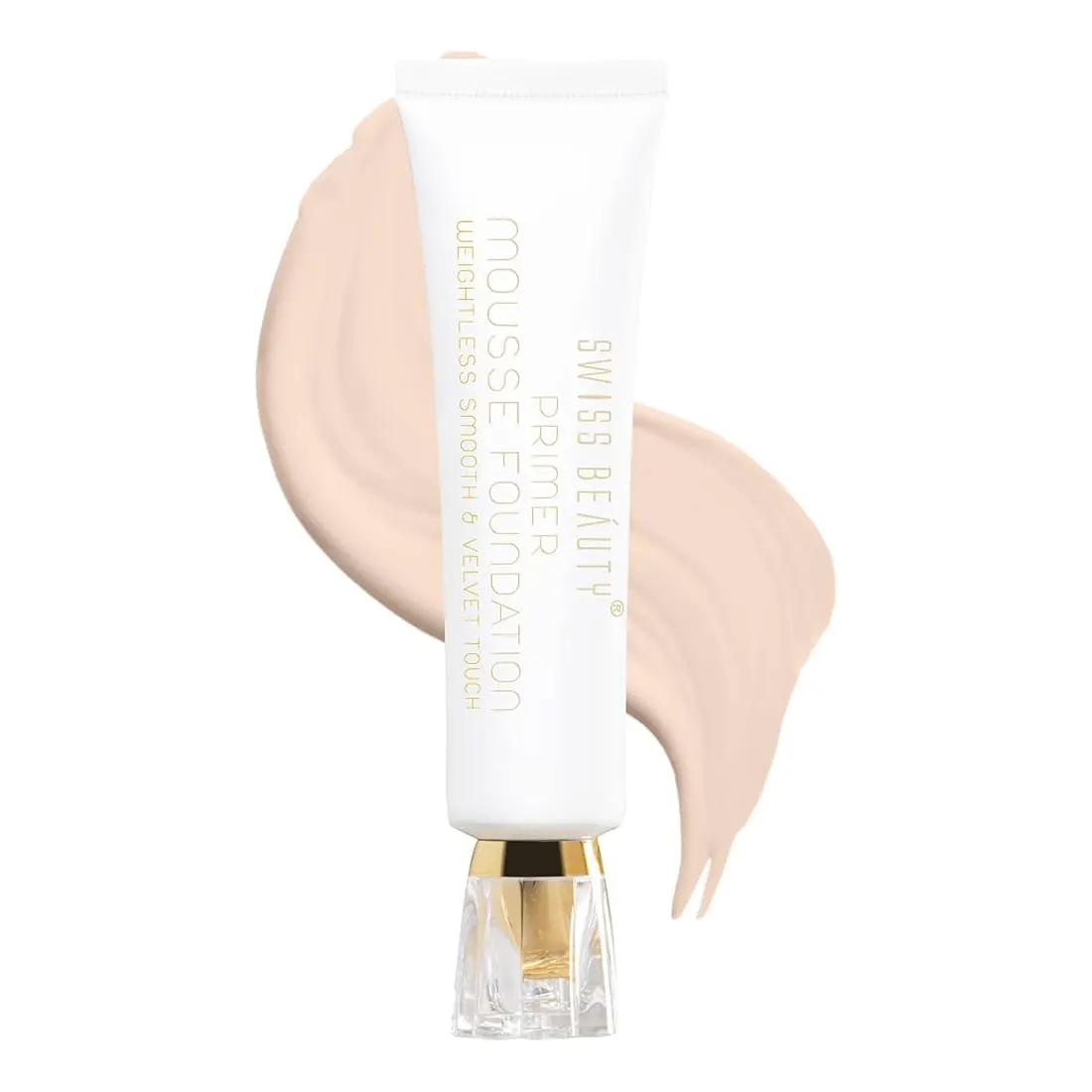 Swiss Beauty Primer Mousse Foundation 01 White Ivory 30Ml