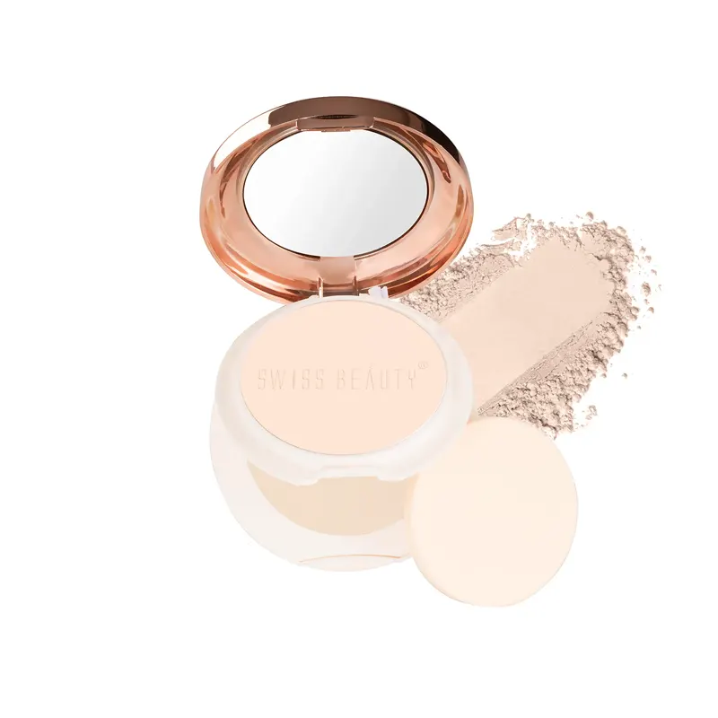 Swiss Beauty 2In1 Oil Control Compact Powder 01 Pearl Ivory 12G