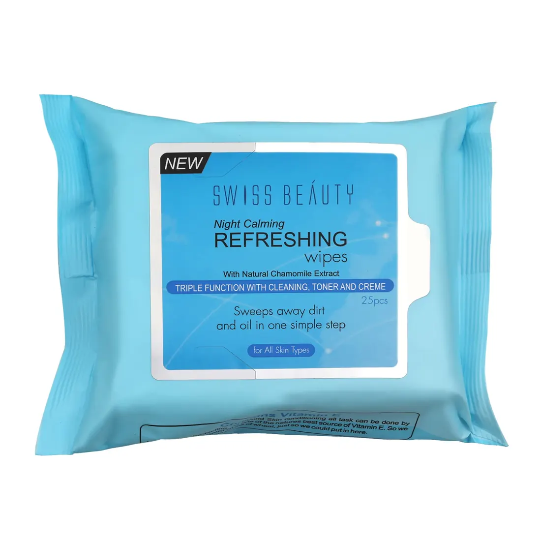 Swiss Beauty Night Calming Refreshhing Wipes With Natural Chamomile Extract 25N
