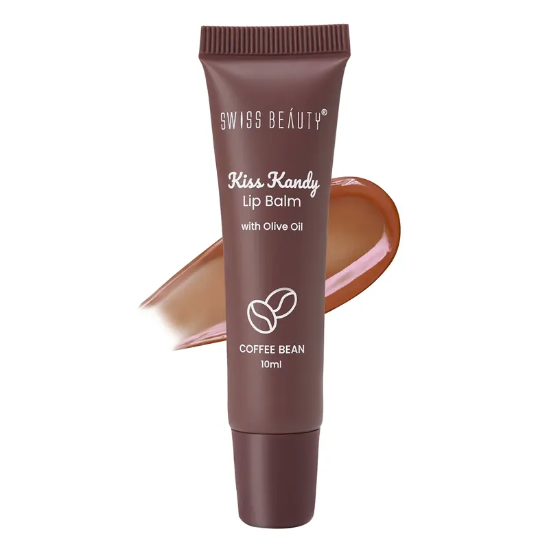 Swiss Beauty Kiss Kandy Lip Balm With Olive Oil Coffee Bean Net Qty 10Ml