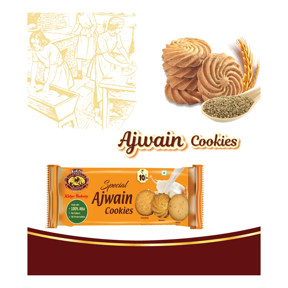Kidys Special Ajwain Cookies 50G