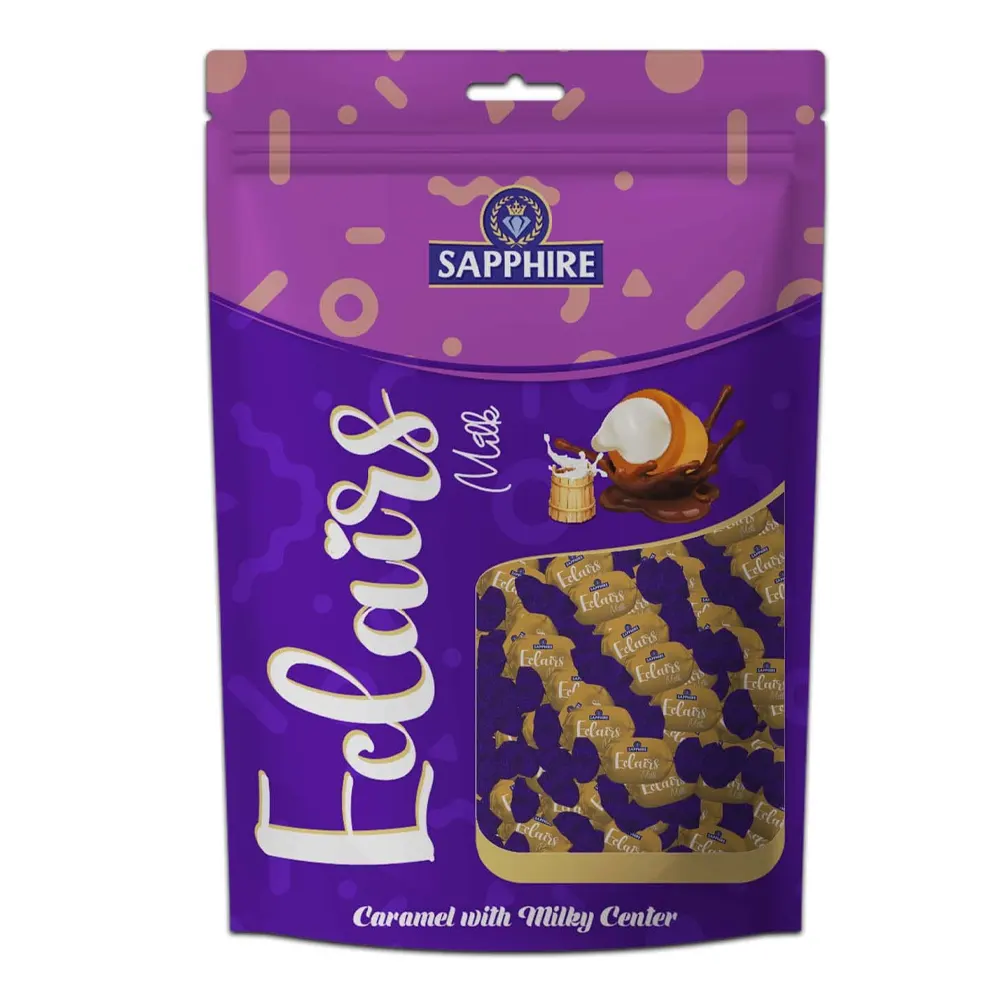 Sapphire Eclairs Milk Flavour Caramel With Milky Centre 400G