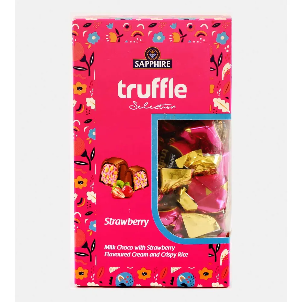 Sapphire Truffle Selection Strawberry Milk Choco With Strawberry Filling 490G