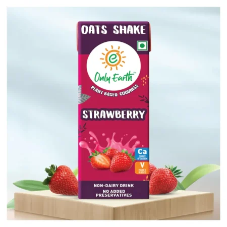 Only Earth Oats Shake Strawberry Non- Dairy Drink 200Ml