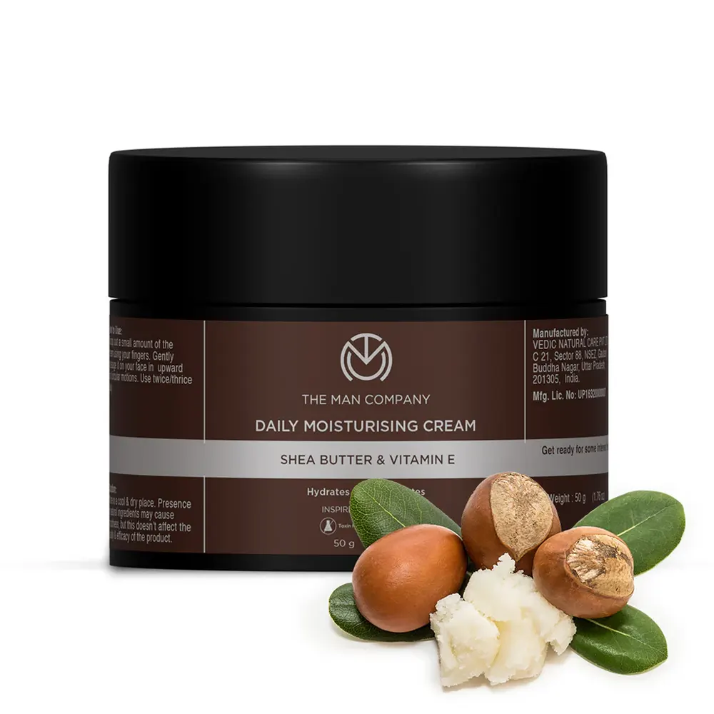 The Man Company Daily Moisturising Cream Shea Butter Vitamin E