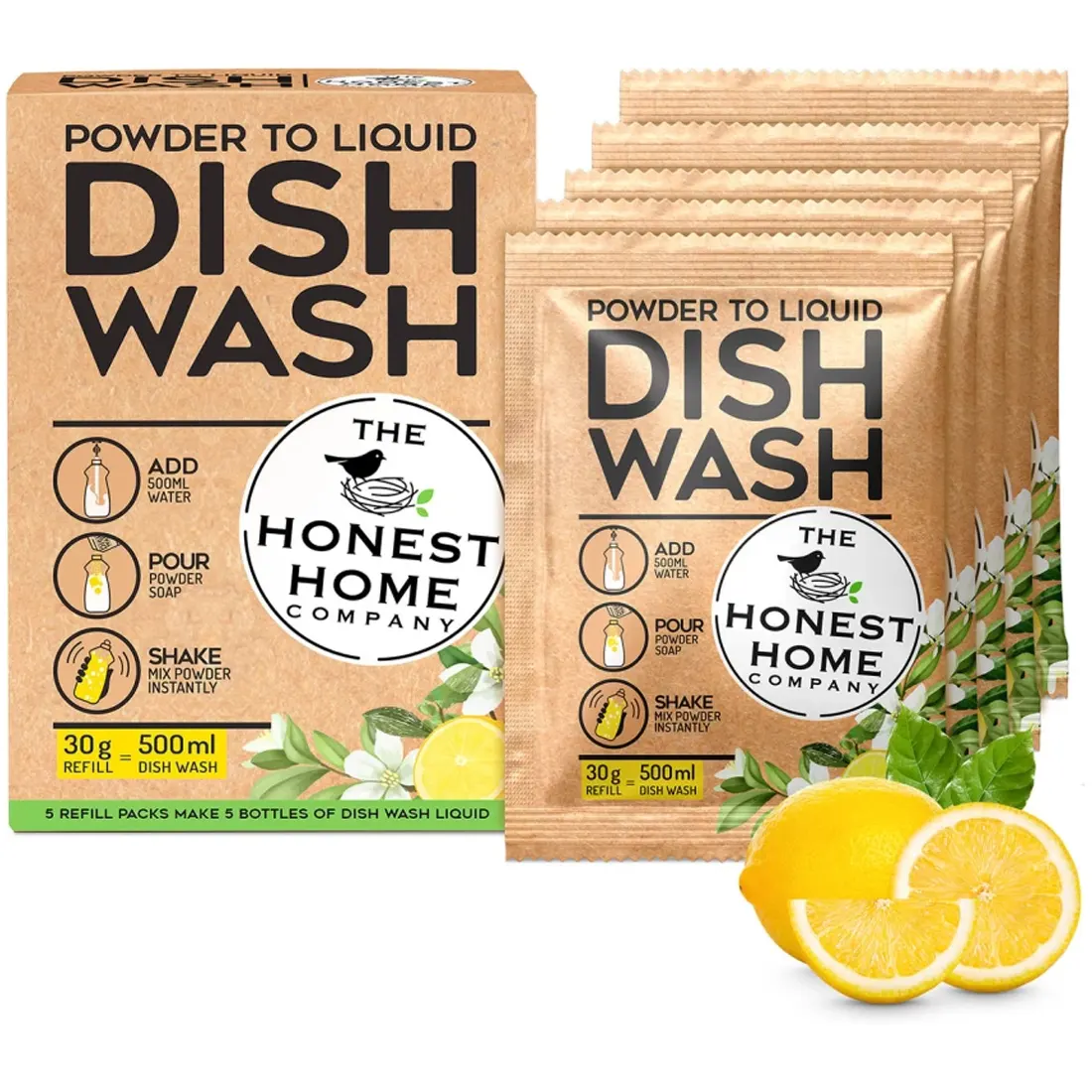 The Honest Home Dish Wash Powder To Liquid 30G