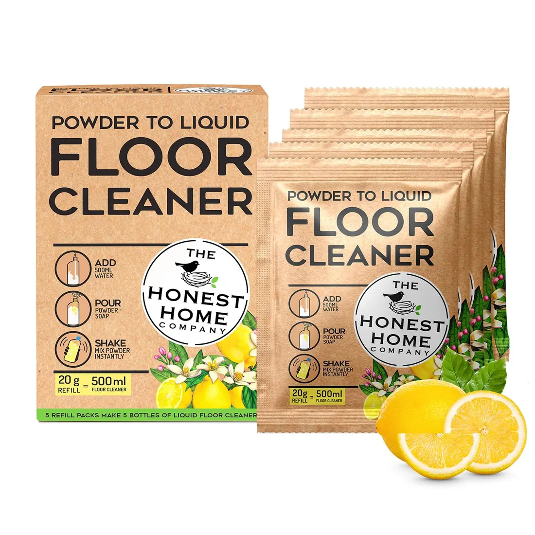 The Honest Home Company Floor Cleaner Powder To Liquid 30G