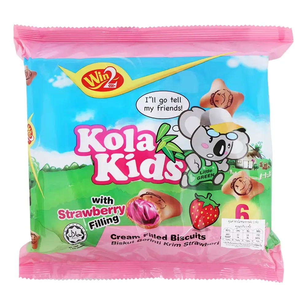 Kola Kids With Strawberry Filling Cream Filled Biscuits 96G