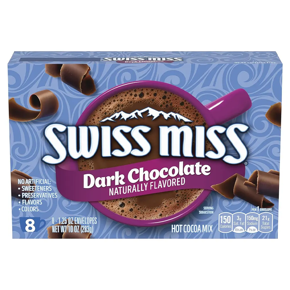 Swiss Miss Dark Chocolate Naturally Flavoured Hot Cocoa Mix 283G