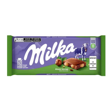 Milka Whole Hazelnut Chocolate 100G
