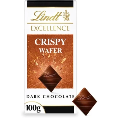 Lindt Excellence Crispy Wafer Dark Chocolate 100G