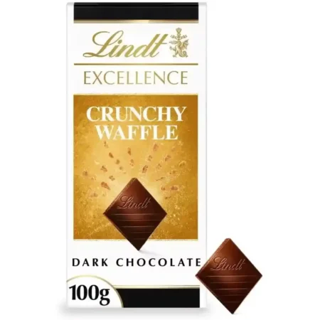 Lindt Excellence Crunchy Waffle Dark Chocolate 100G