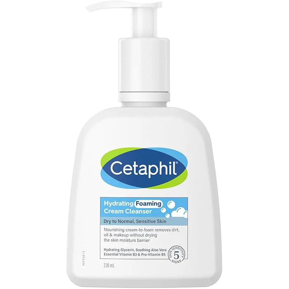 Cetaphil Hydrating Foaming Cream Cleanser Dry To Normal, Sensitive Skin 236Ml