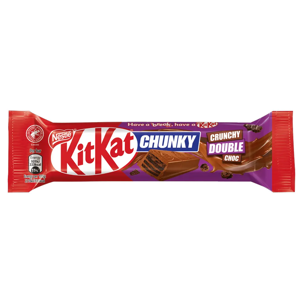 Nestle Kit Kat Chunky Crunchy Double Choc Chocolate 42G