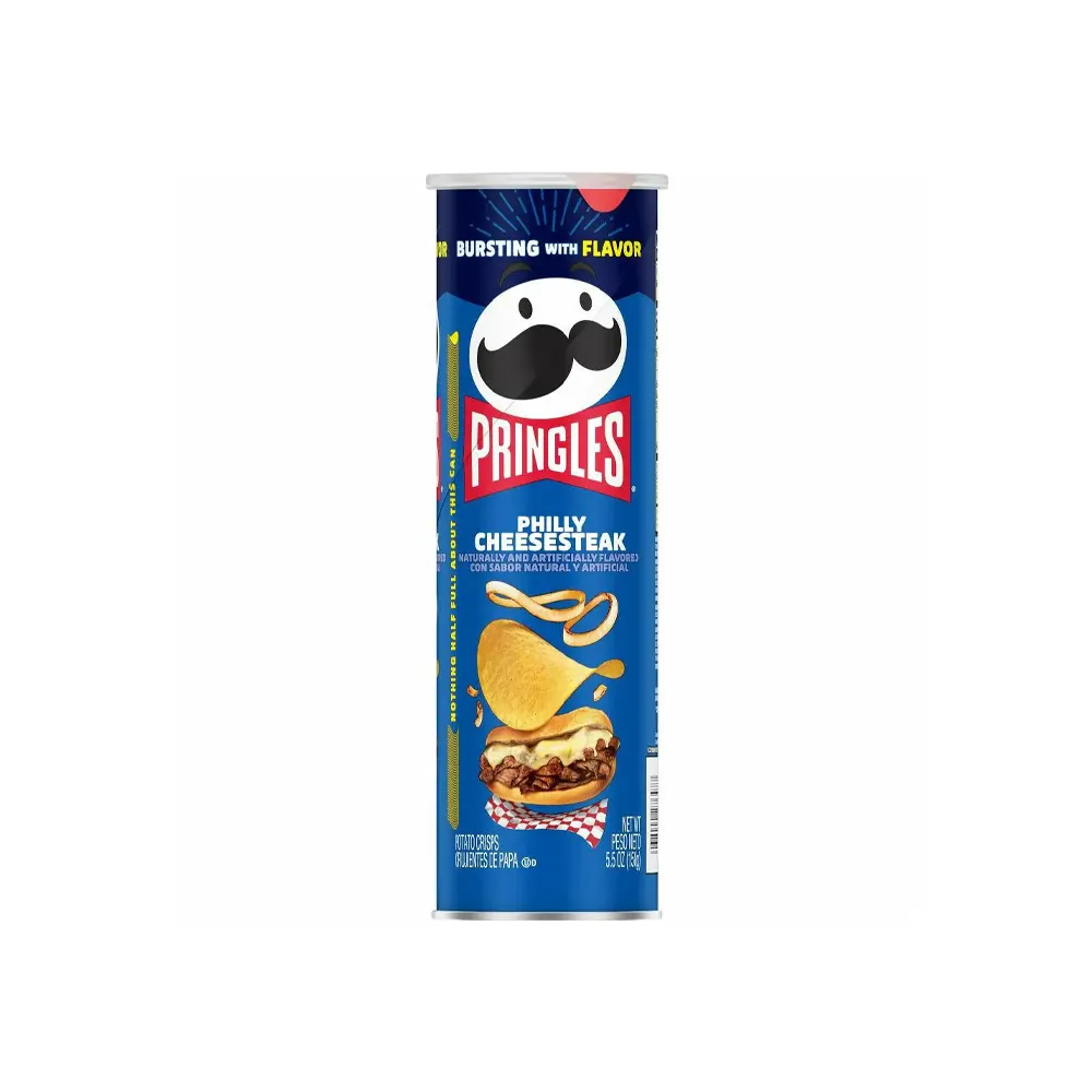 Pringles Philly Cheesesteak Naturally And Artificial Flavoured 158G