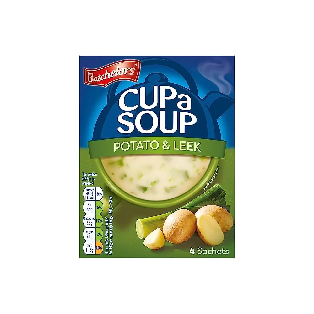 Batchelor'S Cup A Soup Potato & Leek 4Sachets 107G