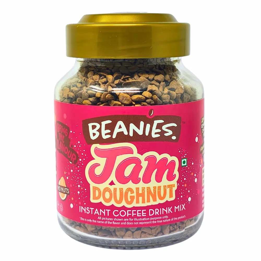 Beanies Jam Doughnut Instant Coffee Drink Mix 50G