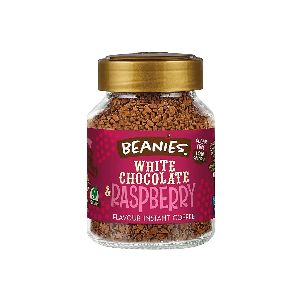 Beanies White Chocolate Raspberry Instant Coffee Drink Mix 50G