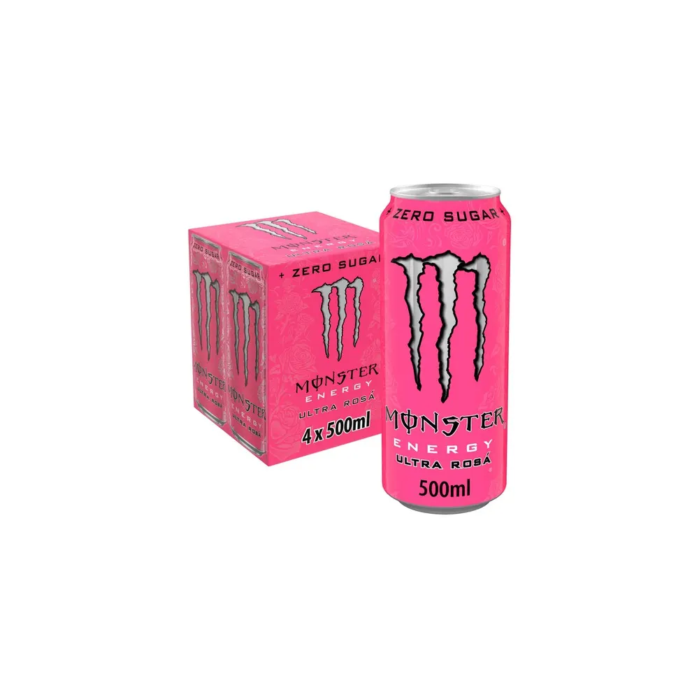 Monster Zero Sugar Energy Ultra Rosa 500Ml
