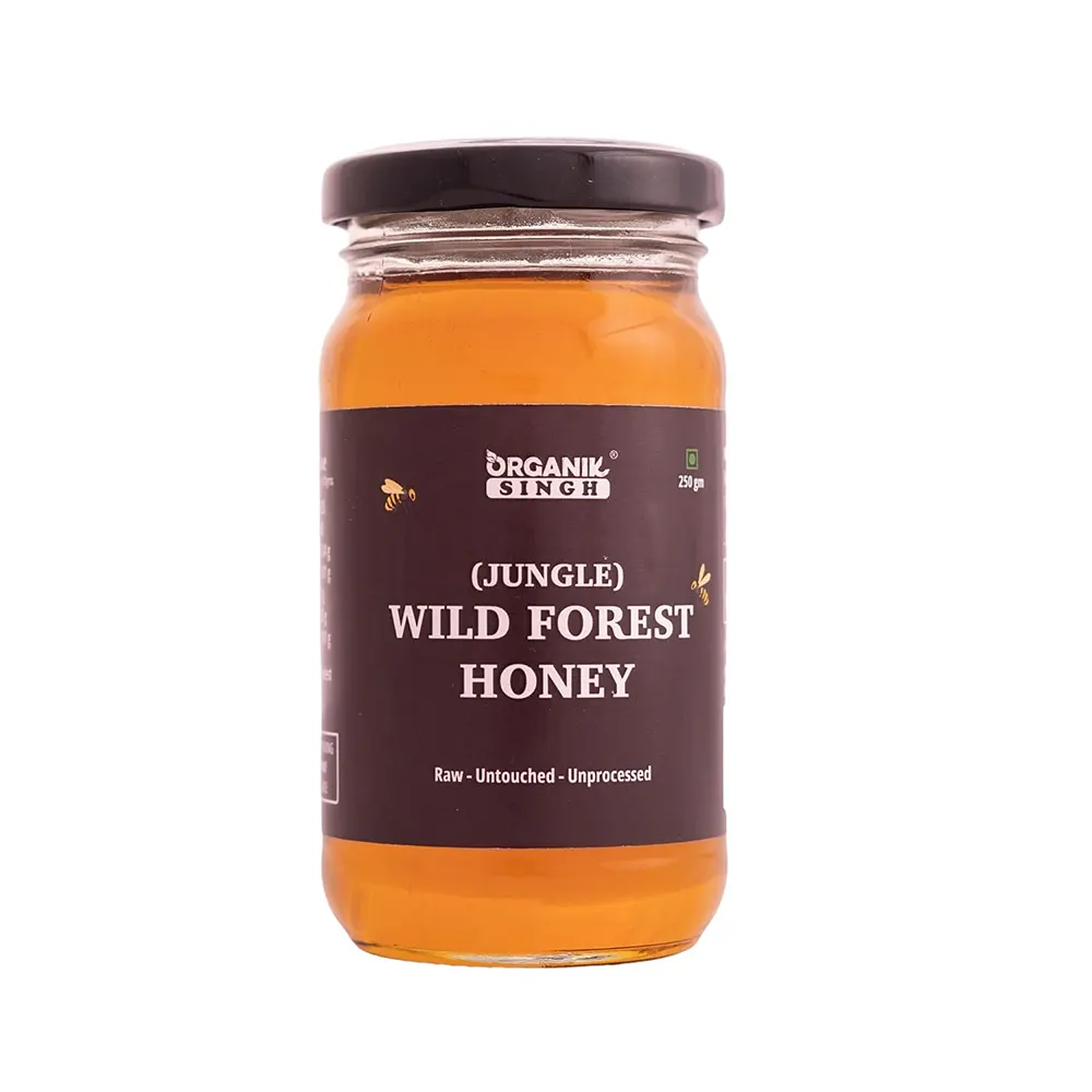 Organik Singh (Jungle) Wild Forest Honey Raw - Untouched - Unprocessed  250G