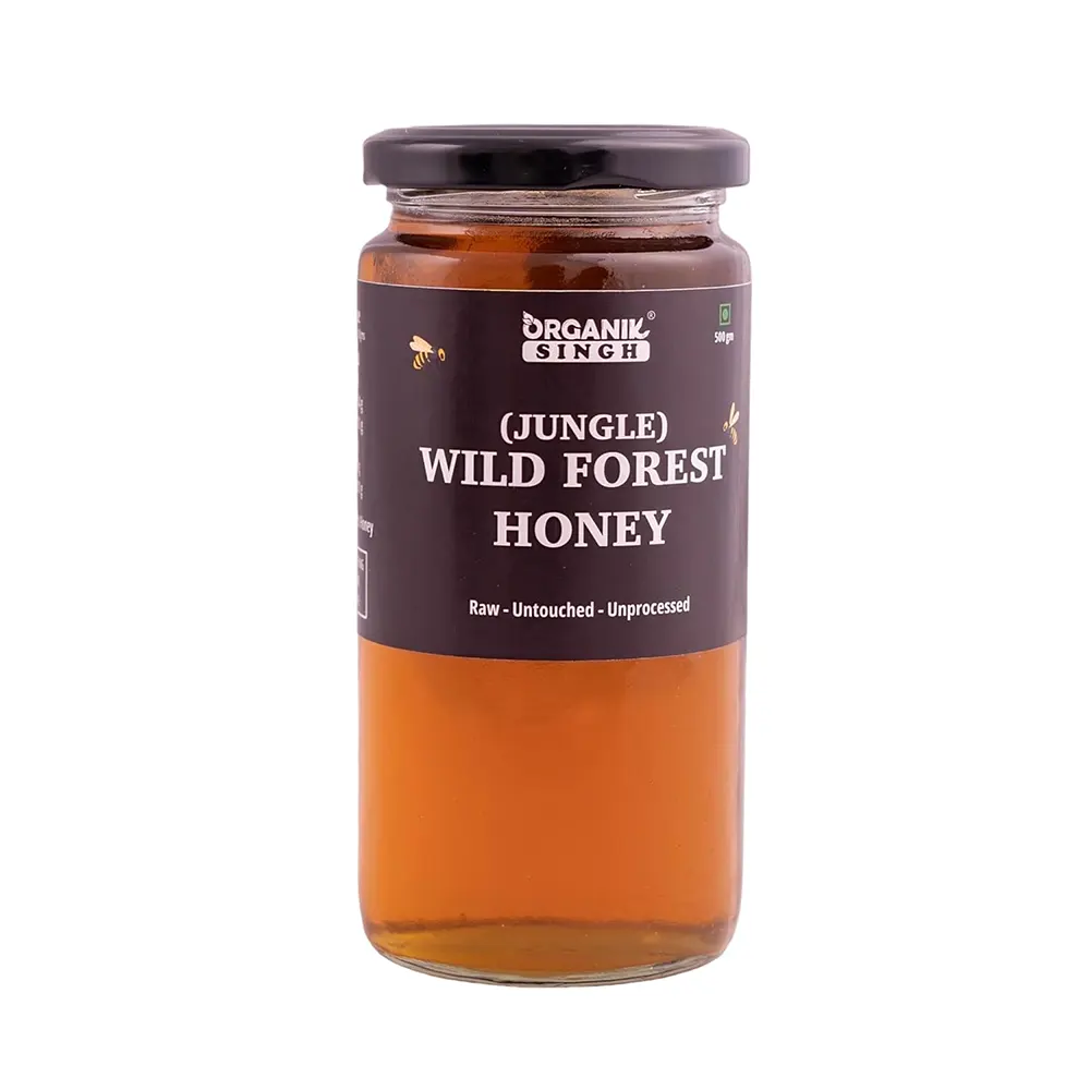 Organik Singh Jungle Wild Forest Honey Raw Untouched Unprocessed 500G