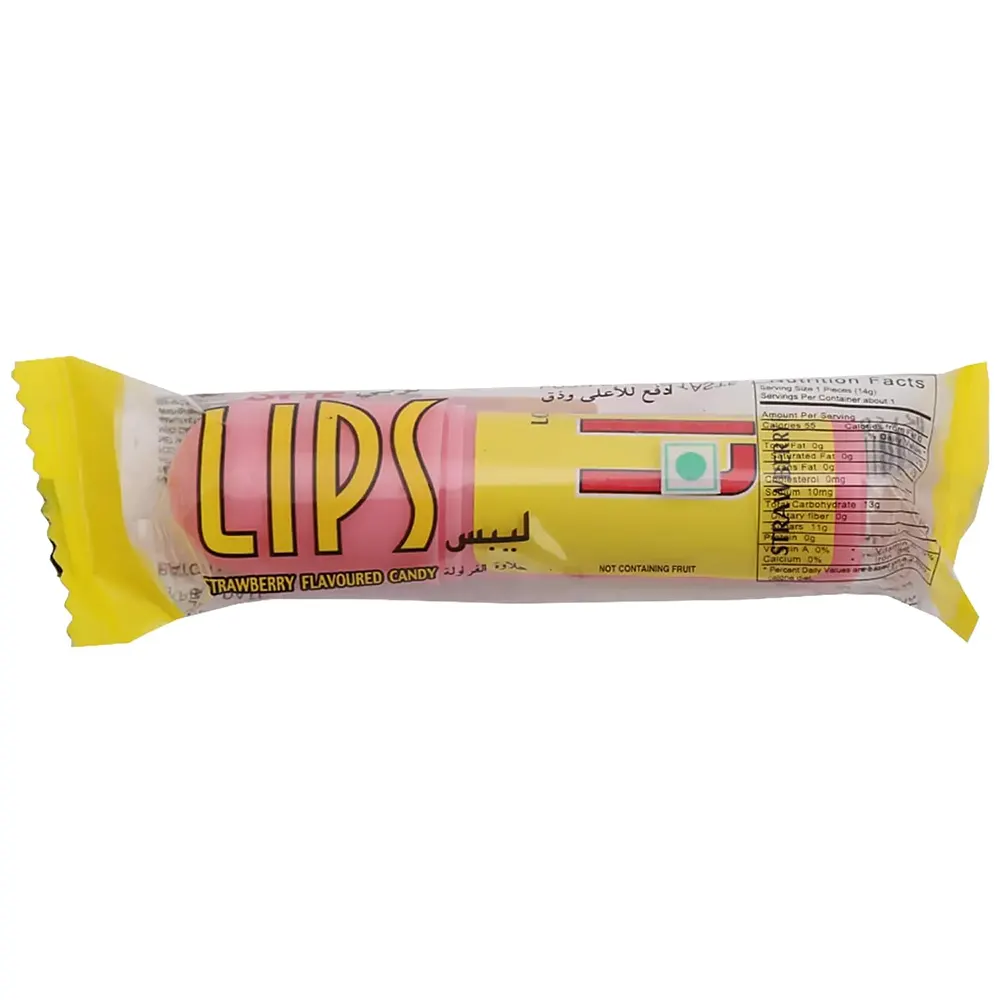 Americana Lips Strawberry Flavoured Candy 14G