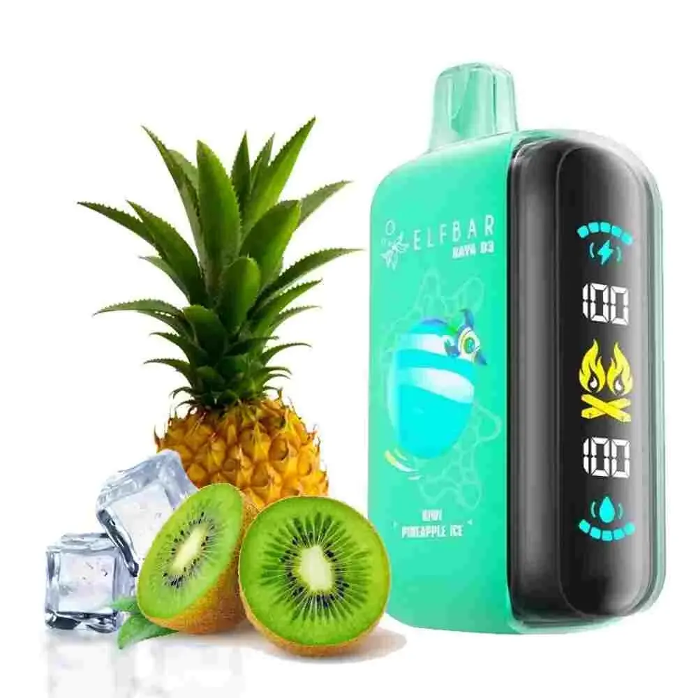 Elfbar Raya D3 Disposable Pod Device Pineapple Kiwi Ice 25000 Puffs