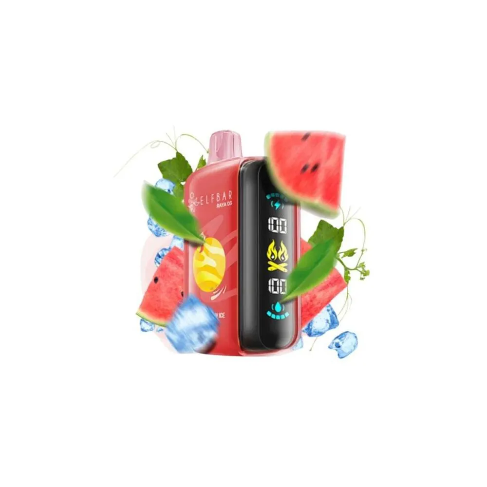 Elfbar Raya D3 Disposable Pod Device Watermelon Ice 25000Puffs