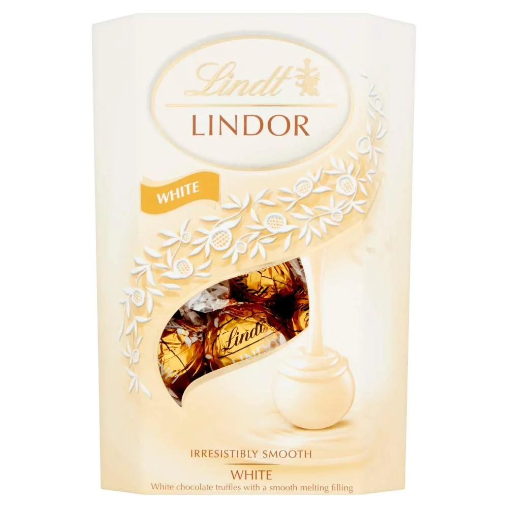 Lindit Lindor White Irresistibly Smooth Swiss White Chocolate 200G