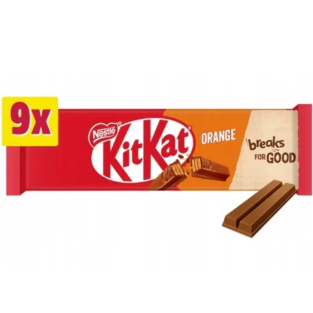 Nestle Kit Kat 2 Finger Orange 9X20.7G= 186.3G