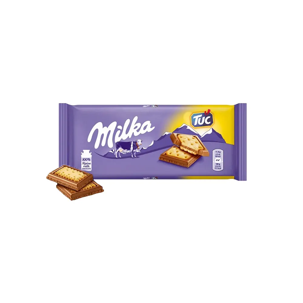 Milka Tuc 100% Alpine Milk Chocolate 87G