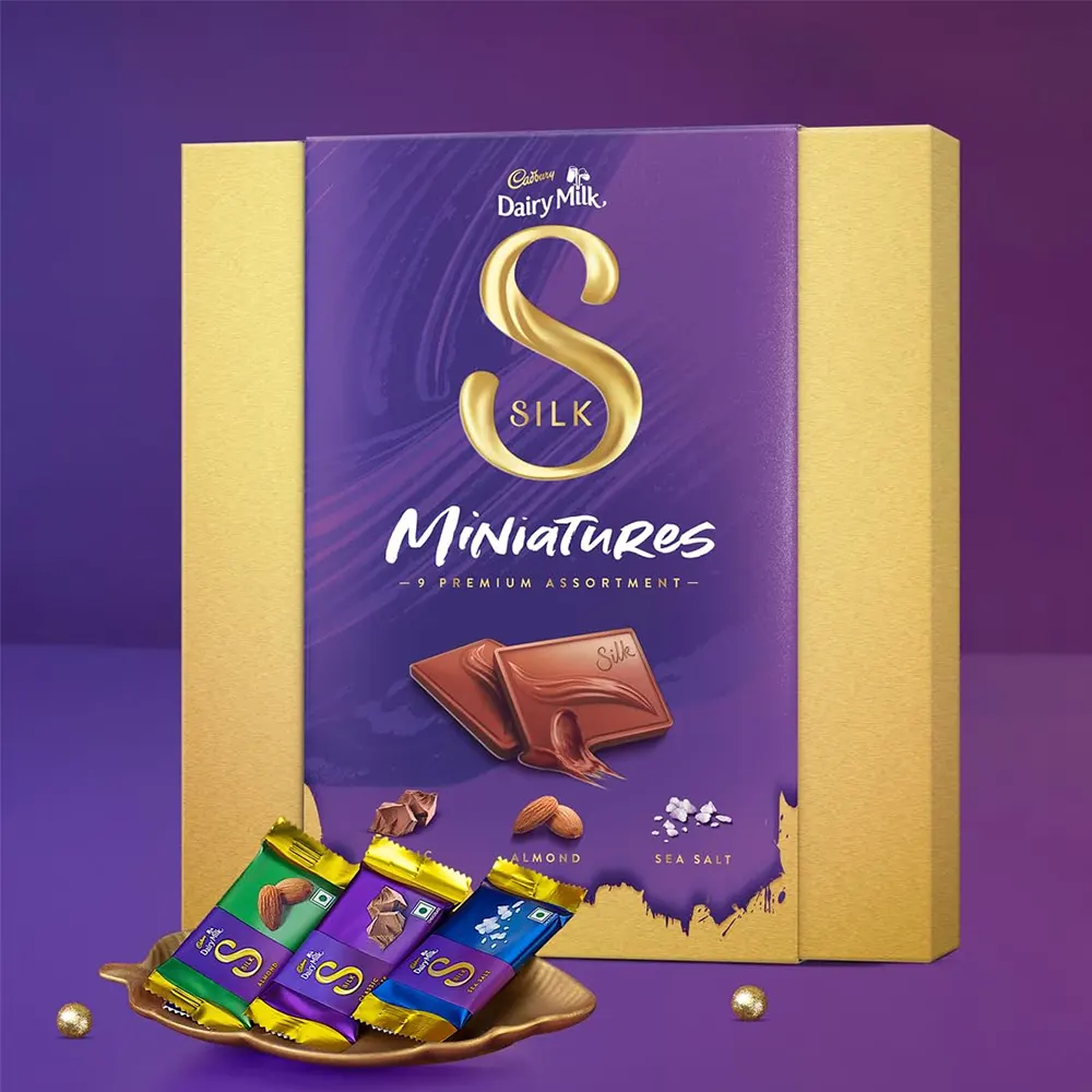 Cadbury Dairy Milk Silk Miniatures Premium Assortment Gift Pack 9U X 10G= 90G