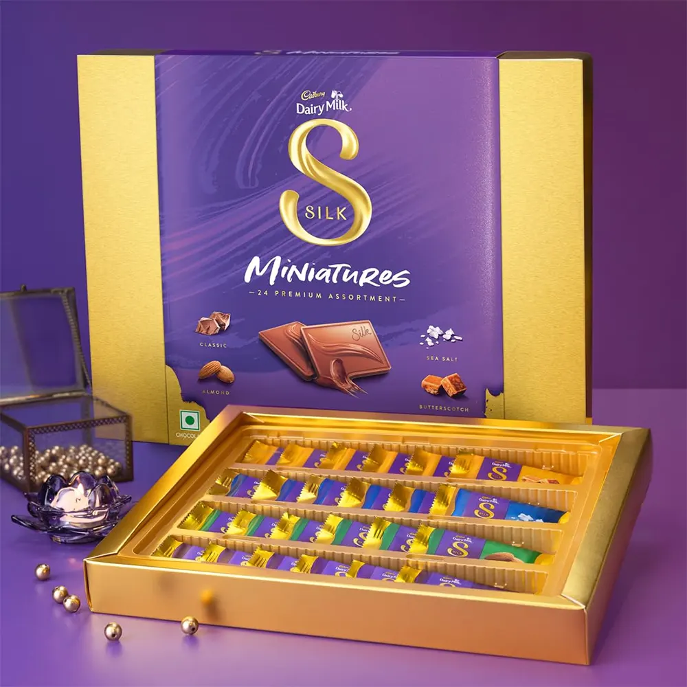 Cadbury Dairy Milk Silk Miniatures Premium Assortment Gift Pack 24U X 10G= 240G
