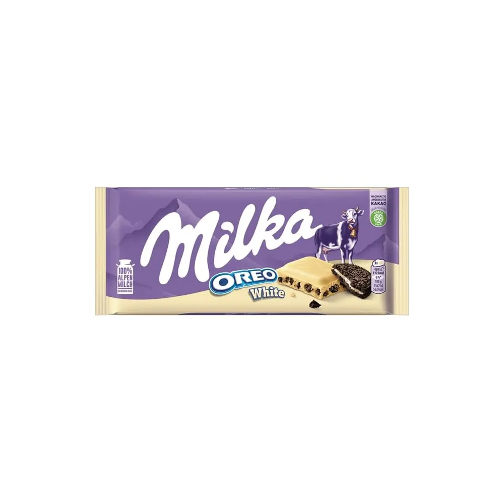 Milka Oreo White Chocolate 100G