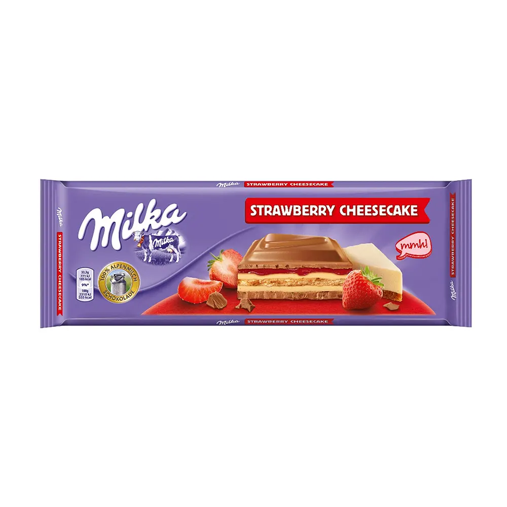 Milka Strawberry Cheesecake Chocolate 300G