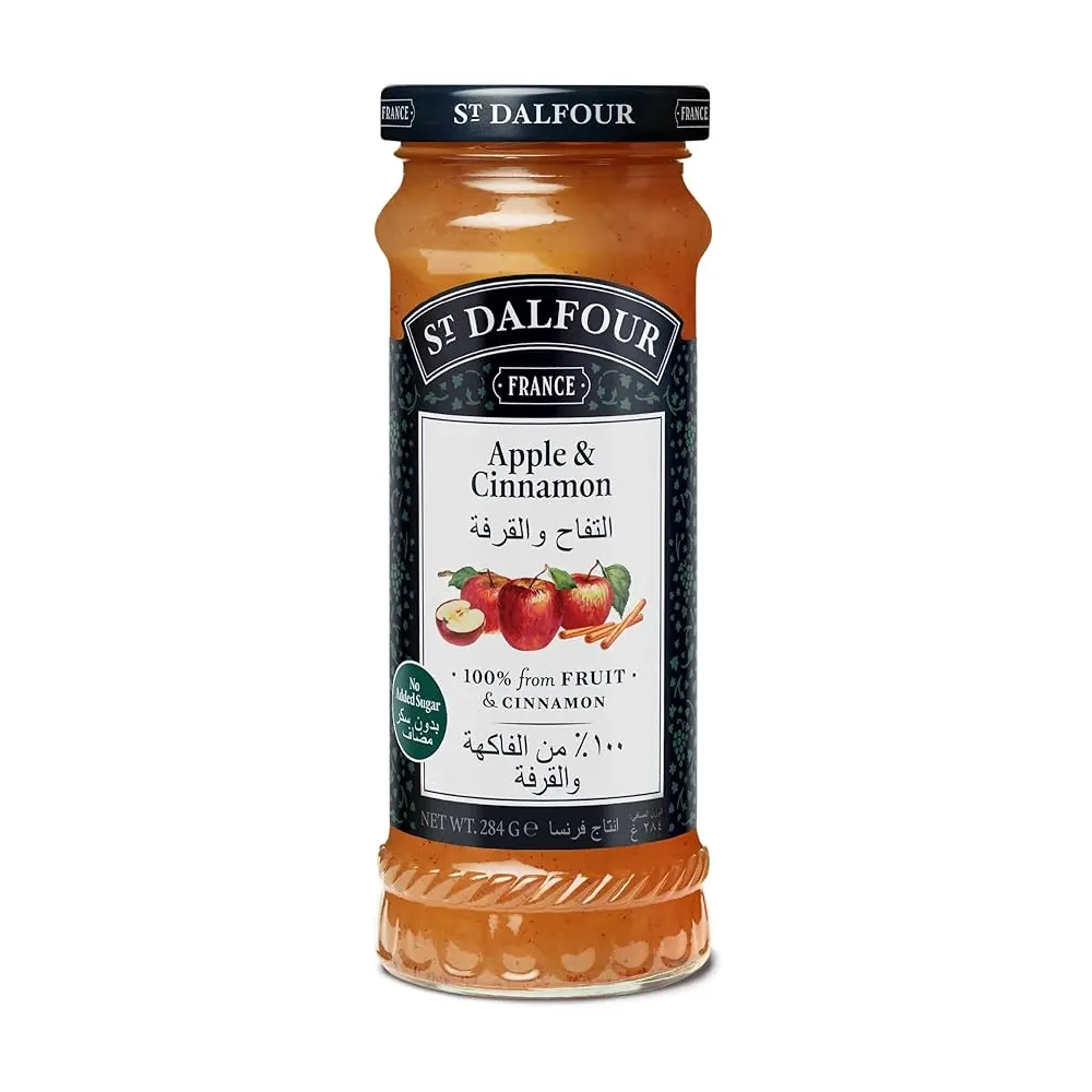 St Dalfour France Apple & Cinnamon Fruit Spread 100% From Fruit & Cinnamon 284G
