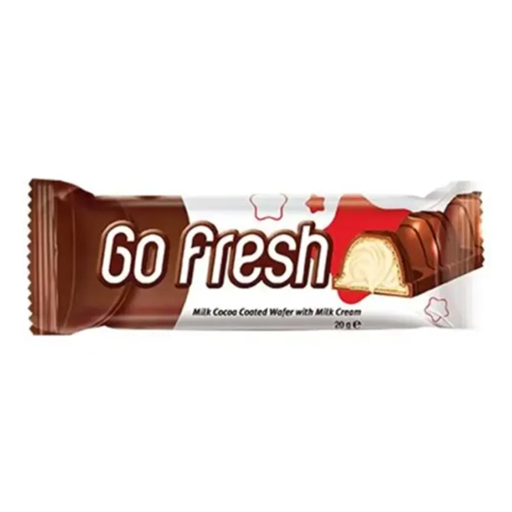 Vip Go Fresh Cocoa Coated Wafer With Cocoa Cream 20G