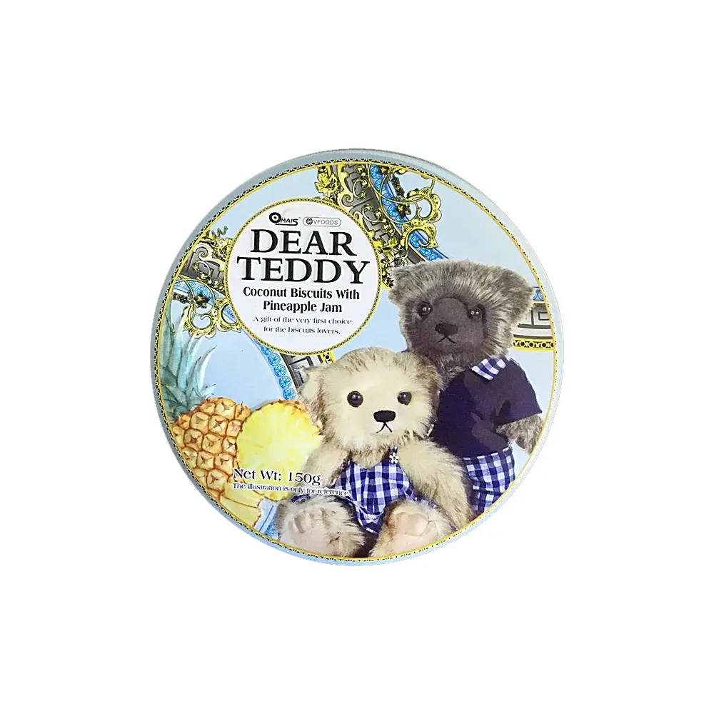 Vfoods Dear Teddy Flower Biscuits With Pineapple Jam 150G
