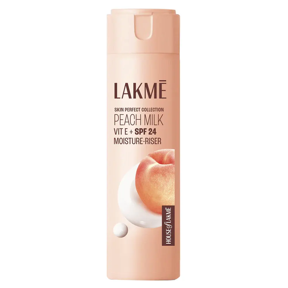 Lakme Skin Perfect Collection Peach Milk Vit E + Spf24 Moisture Riser 60Ml
