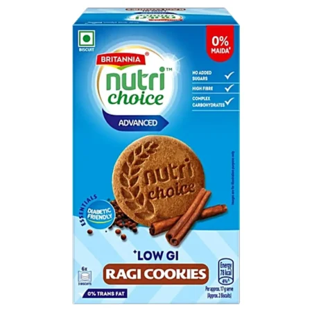 BRATANNIA NUTRI CHOICE ADVANCE ESSENTIALS RAGI COOKIES 150G