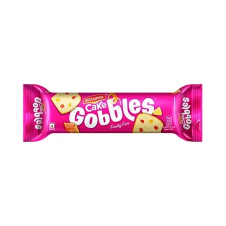 Britannia Gobbles Cake Fruity Fun 100G
