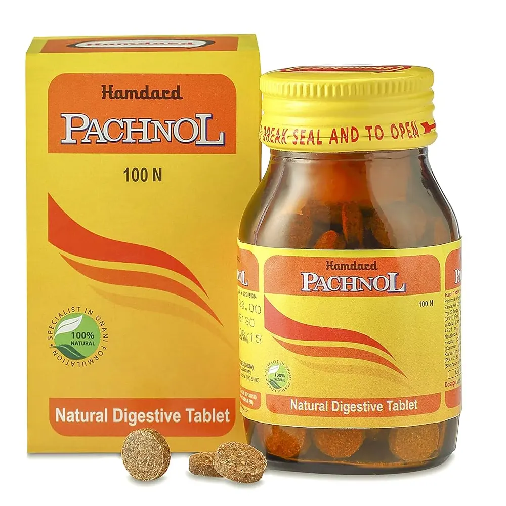 Hamdard Pachnol Natural Digestive Tablet 100N