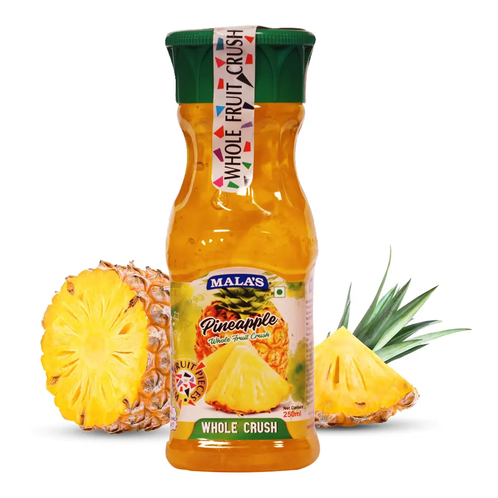 Mala'S Pineapple Whole Fruit Crush 250Ml